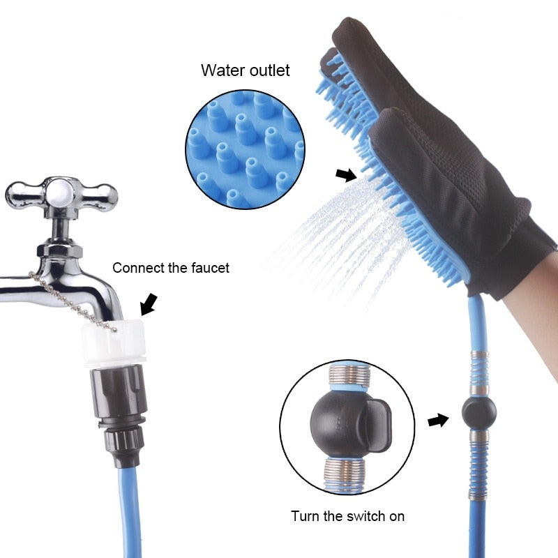 Handheld Pet Dog Bathing Shower Head Tool