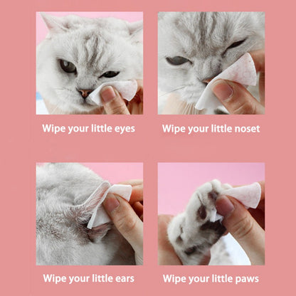 120 Pet Non-Woven Eye Cleaning Wipes