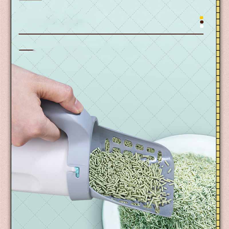 Integrated Removable Cat Litter Scoop Set