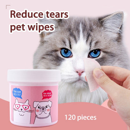 120 Pet Non-Woven Eye Cleaning Wipes