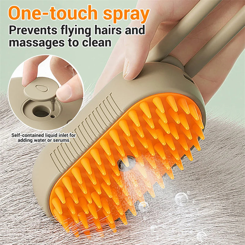 3 In 1 Electric Cat Steam Spray Brush