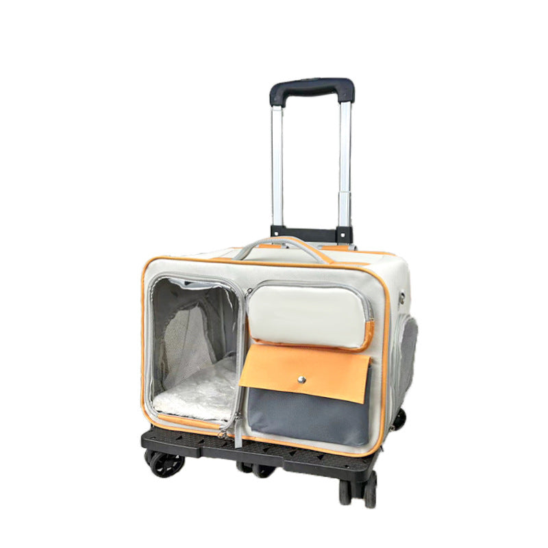 Anti-stress Cat Going Out Pet Trolley Bag