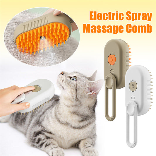 3 In 1 Electric Cat Steam Spray Brush
