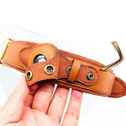Pet Dog Leather Location Tracker Collar