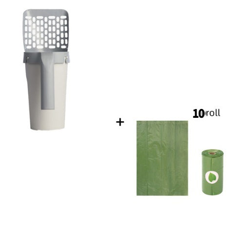 Integrated Removable Cat Litter Scoop Set