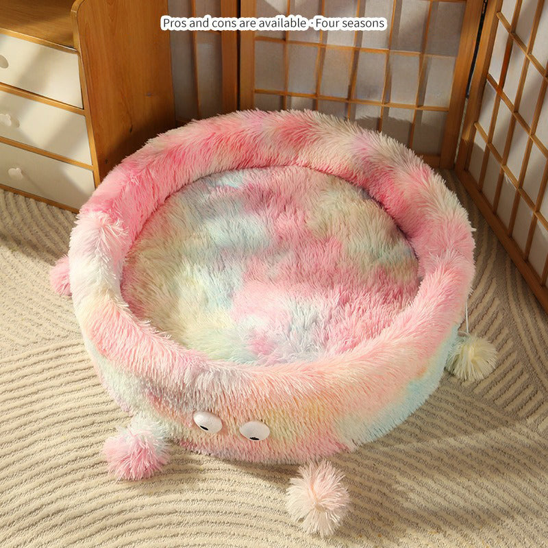Round Eye Small Monster Cat Bed