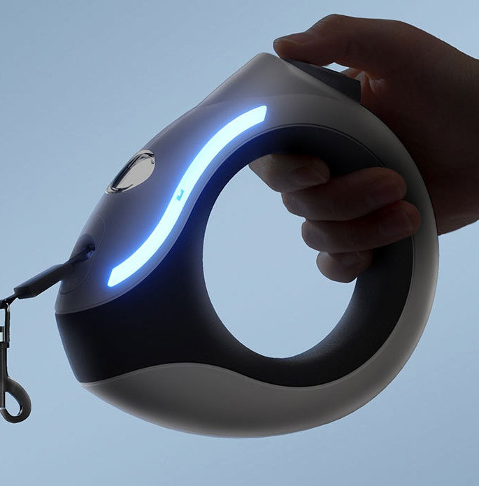 LED Lighting Automatic Dog Traction Rope