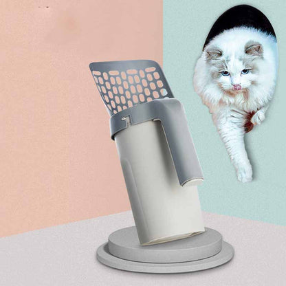 Integrated Removable Cat Litter Scoop Set