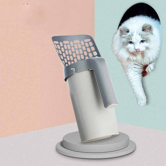 Integrated Removable Cat Litter Scoop Set