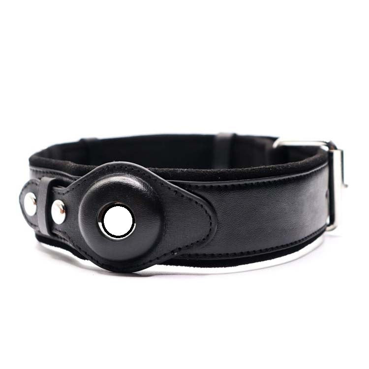 Pet Dog Leather Location Tracker Collar