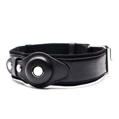 Pet Dog Leather Location Tracker Collar